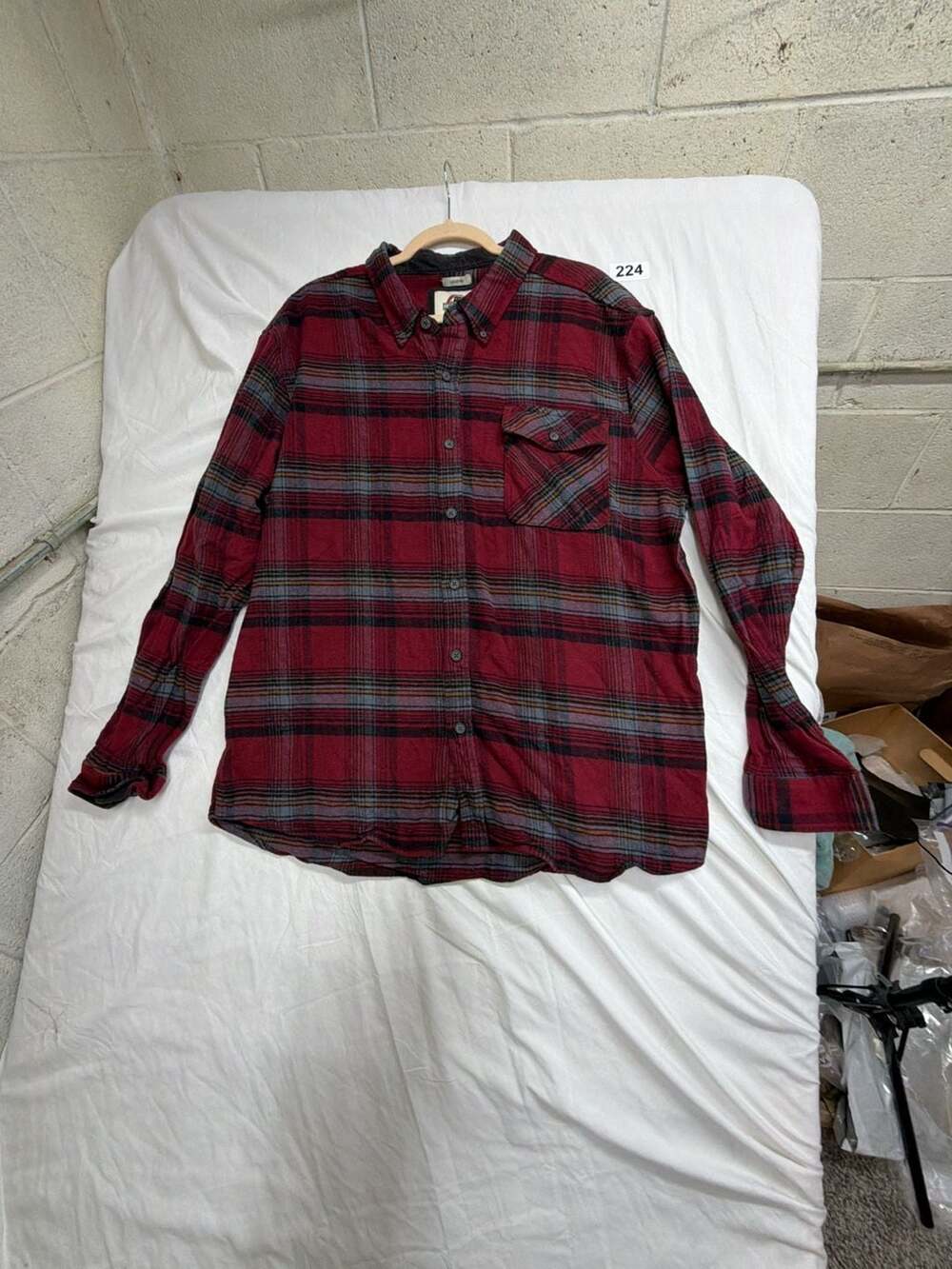 Field & Forest Outfitters Legend Red Plaid Flannel Long Sleeve Button Down XXL
